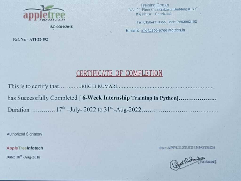 Python Certificate